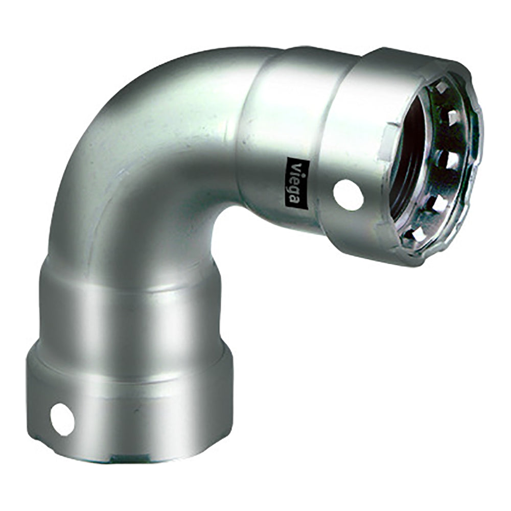 Viega MegaPress 1/2" 90° Stainless 304 Elbow - Double Press Connection - Smart Connect Technology — marine fittings