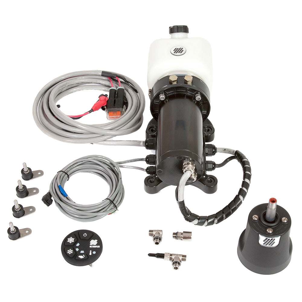 Uflex USA Uflex MasterDrive Single Station Retrofit Kit MD40-FM Includes Helm, Interface, MasterDrive, Power Unit — marine steering systems
