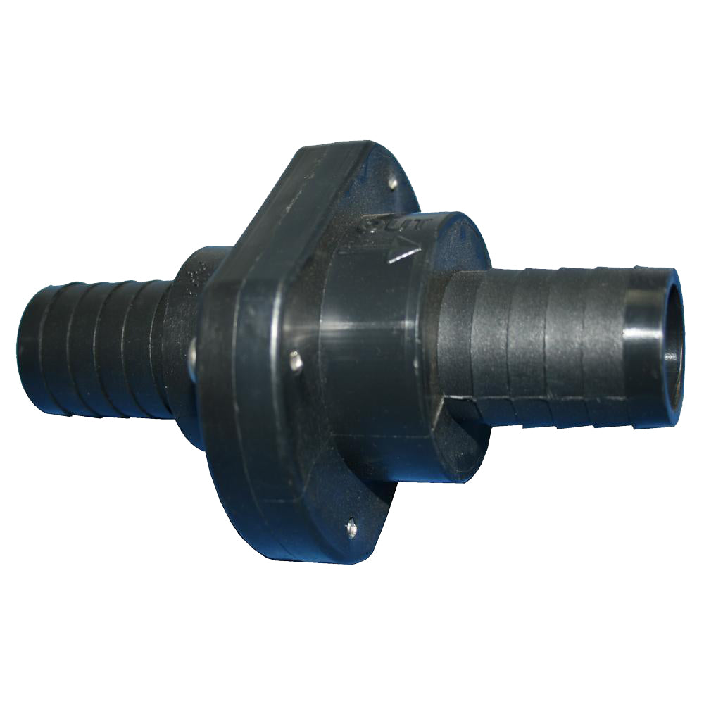 T-H Marine Supplies T-H Marine Double Barb Inline Scupper Check Valve - 1-1/8" - Black — marine fittings