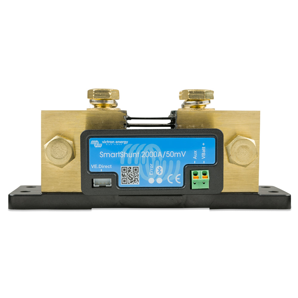 Victron Energy Victron SmartShunt 2000AMP/50MV Bluetooth Smart Battery Shunt — marine meters & monitoring