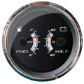 Faria Beede Instruments Faria Platinum 4" Multi-Function - Fuel Level & Voltmeter — marine gauges