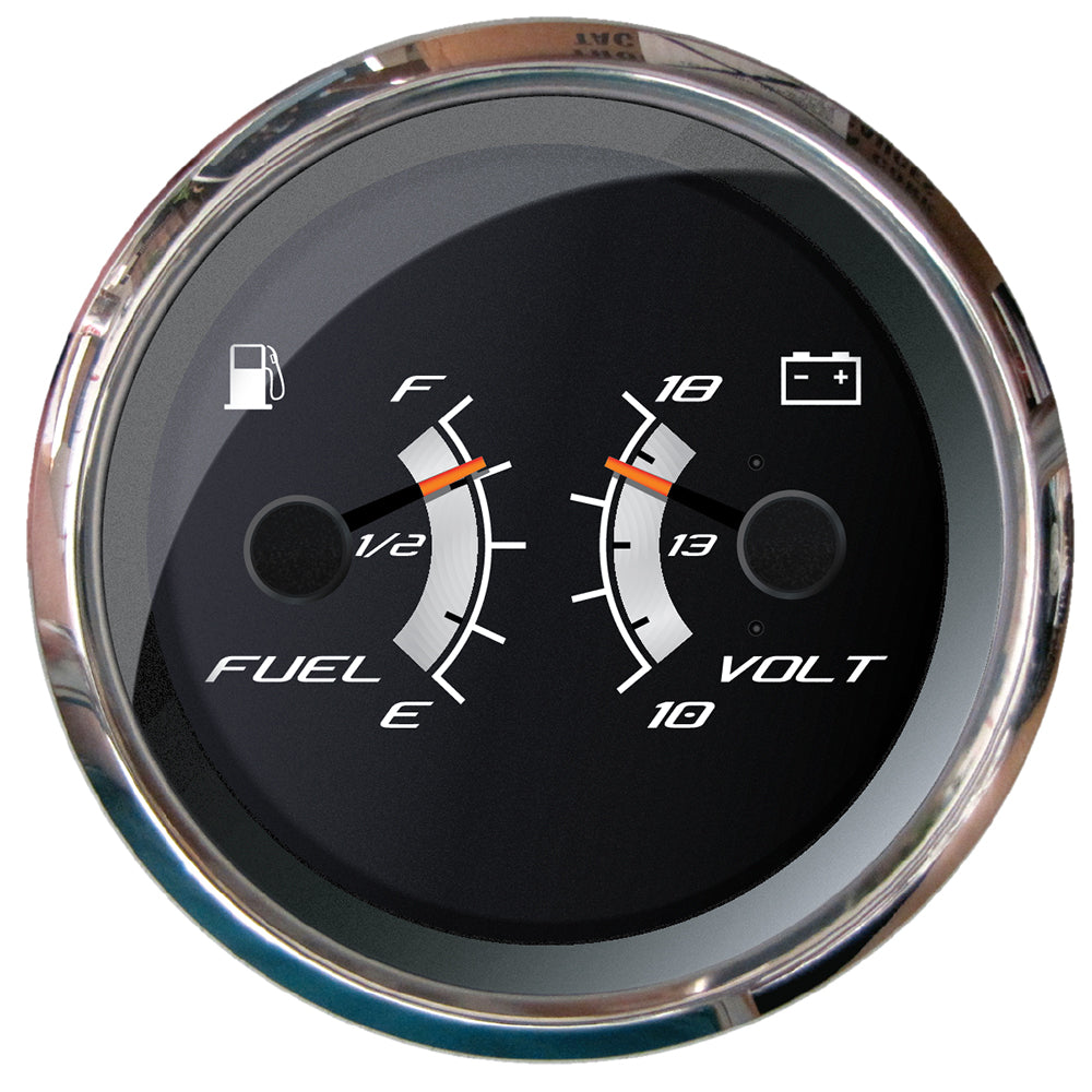 Faria Beede Instruments Faria Platinum 4" Multi-Function - Fuel Level & Voltmeter — marine gauges