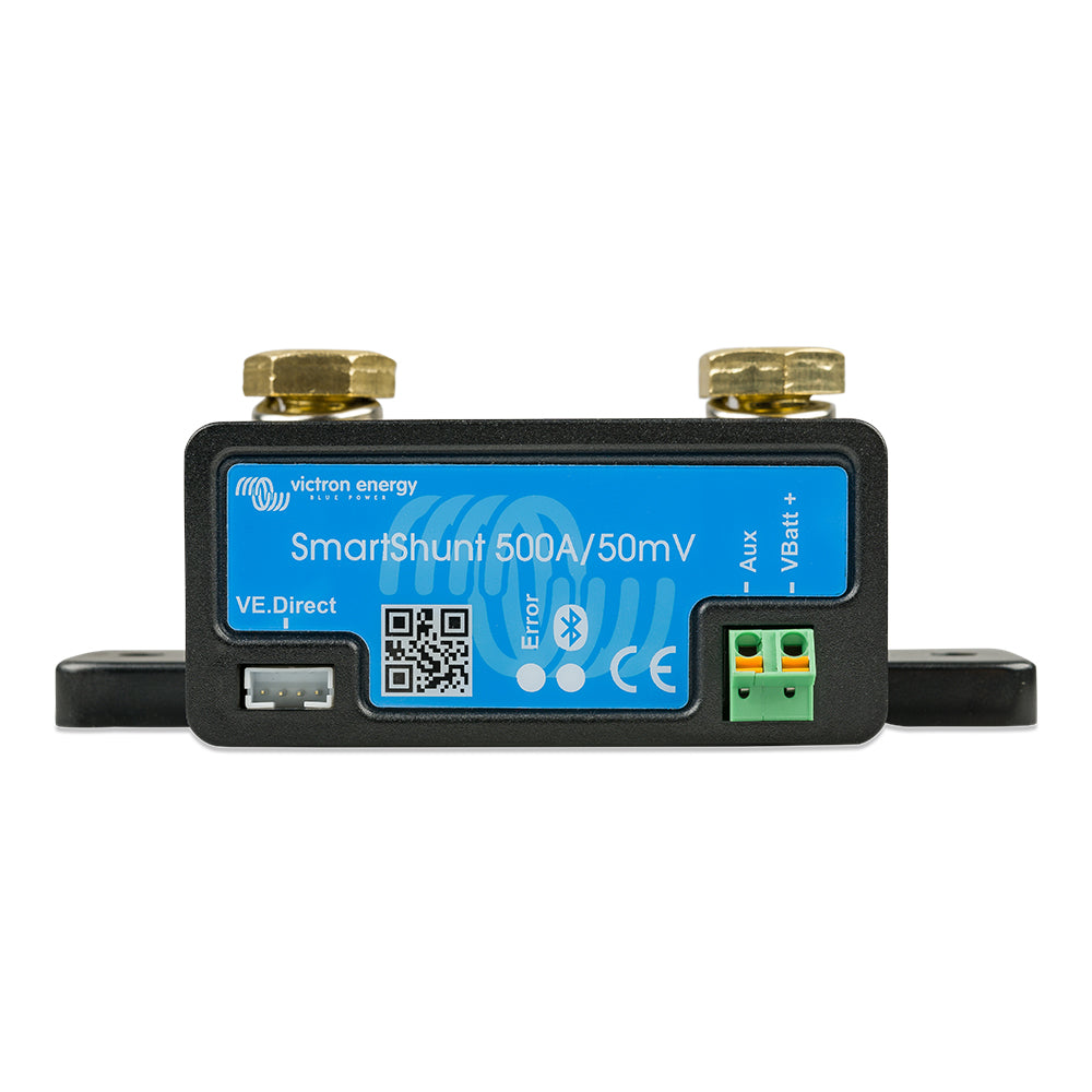 Victron Energy Victron SmartShunt 500AMP/50MV Bluetooth Smart Battery Shunt — marine meters & monitoring