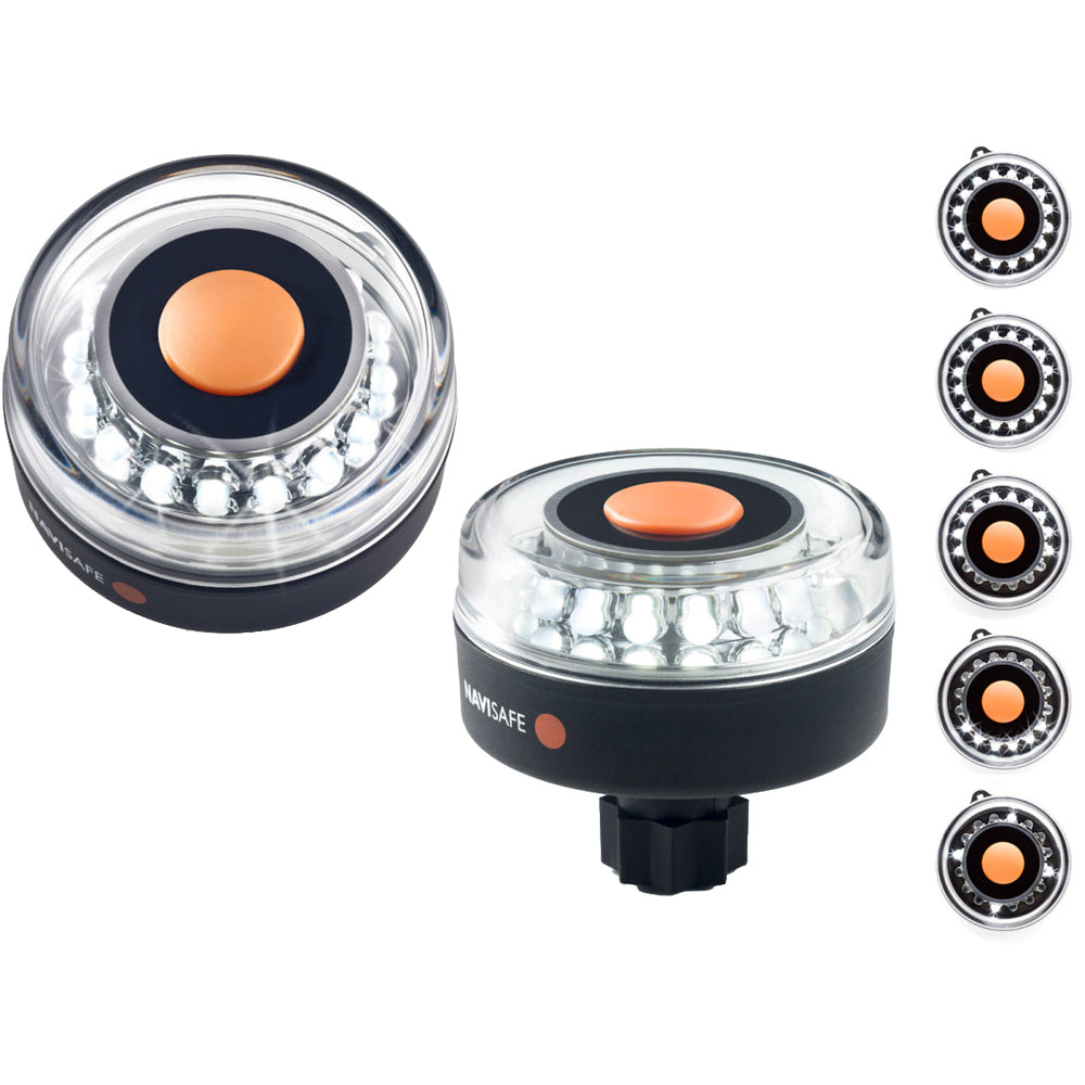 Navisafe Navilight All-White 5 Mode 360° 2NM w/RAILBLAZA Base — marine paddlesports