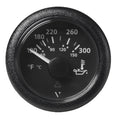 Veratron 52MM (2-1/16") ViewLine Oil Temperature Gauge 120-300°F - Black Dial & Bezel — marine gauges