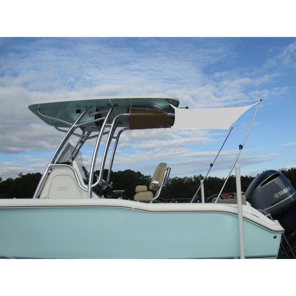 Carver by Covercraft Carver 4' T-Shade T-Top Shade Extension - White — marine biminis/shades/umbrellas