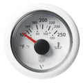 Veratron 52 MM (2-1/16") ViewLine Temperature Gauge 105°F to 250°F - White Dial/Bezel — marine gauges