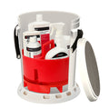 Shurhold 5 Gallon White Bucket Kit - Includes Bucket, Caddy, Grate Seat, Buff Magic, Pro Polish Brite Wash, SMC & Serious Shine — marine cleaning