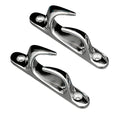Whitecap Skene Bow Chock 4-1/2" Pair - Chrome Plated Brass — marine chocks