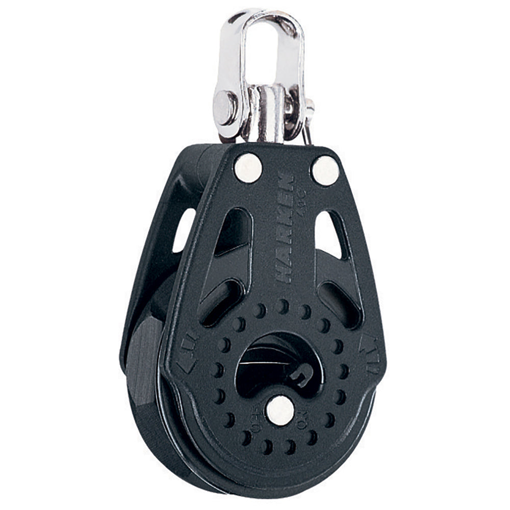 Harken 40mm Carbo Single Ratchet Block w/Swivel — marine blocks