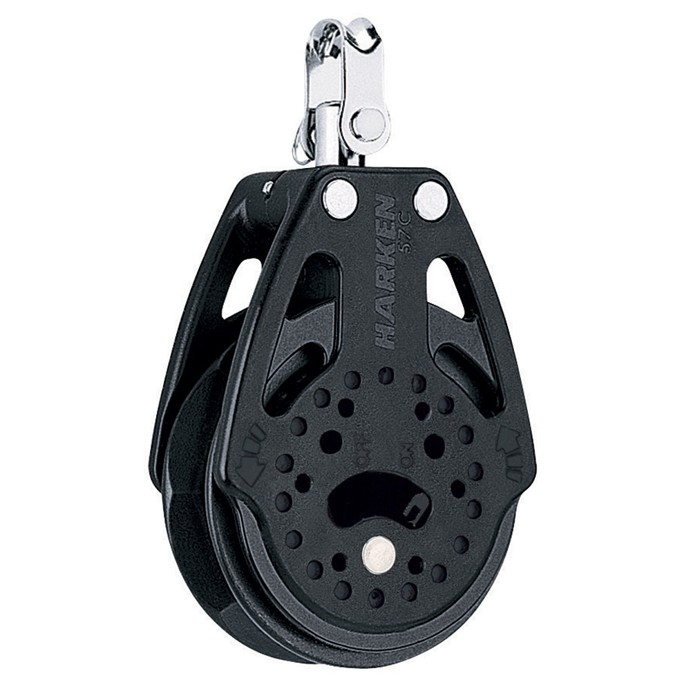 Harken 57mm Carbo Single Ratchet Block w/Swivel — marine blocks