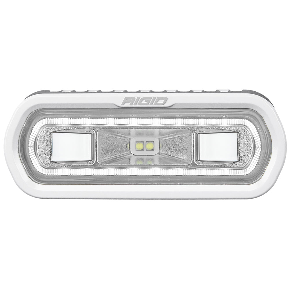RIGID Industries SR-L Series Marine Spreader Light - White Surface Mount - White Light w/White Halo — marine flood/spreader lights