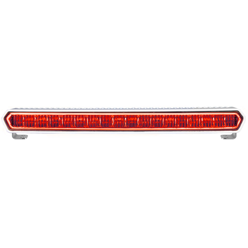 RIGID Industries SR-L Series Marine 20" White LED Lightbar - White Light w/Red Halo — marine light bars