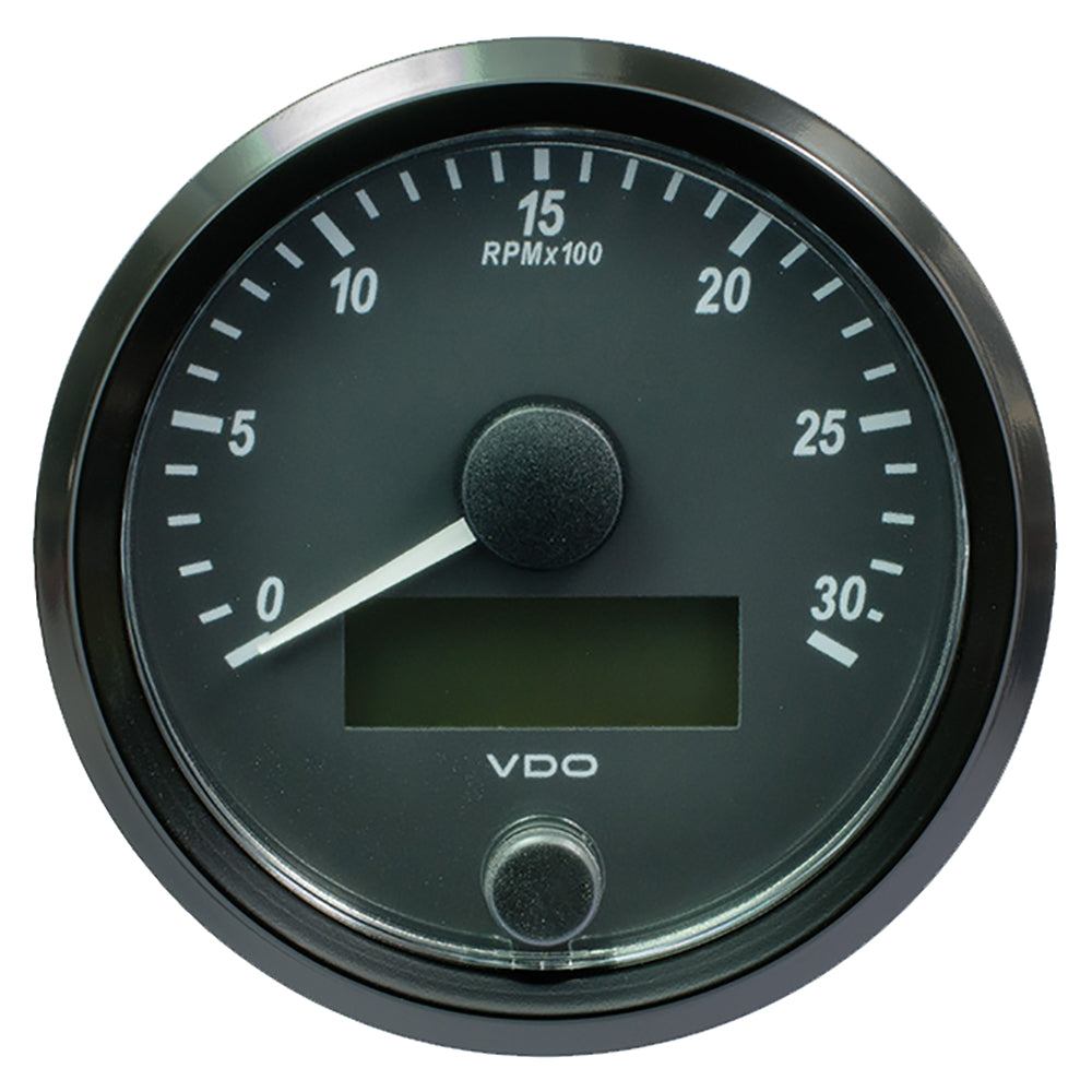 VDO SingleViu 80mm (3-1/8") Tachometer - 3000 RPM — marine gauges