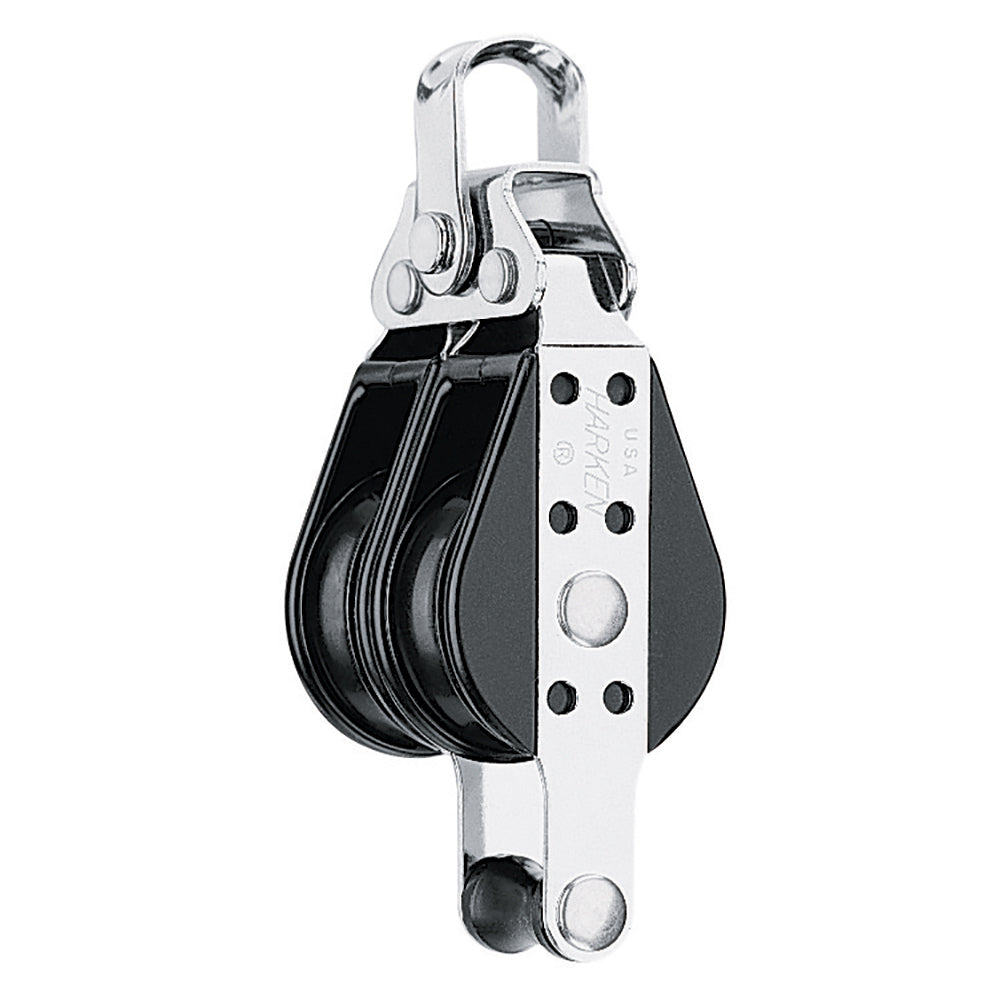 Harken 38mm Double Big Bullet Block w/Becket — marine blocks