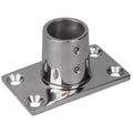 Sea-Dog Rail Base Fitting Rectangular Base 90° - 316 Stainless Steel - 1-11/16" x 3" - 7/8" O.D. — marine rail fittings