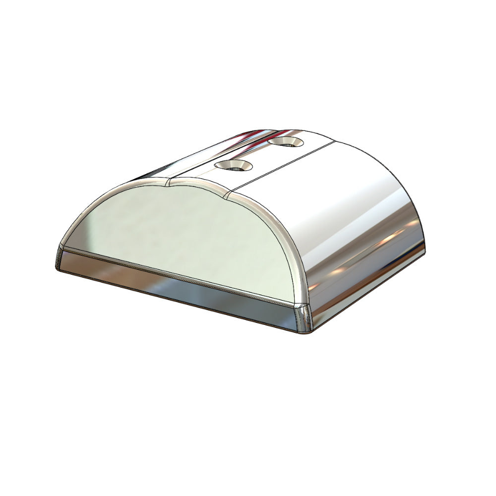 TACO Marine TACO SuproFlex End Cap - Large - Stainless Steel — marine rub rail