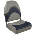 Springfield Marine Springfield Premium Wave Folding Seat - Grey/Blue w/Meteor Stripe — marine seating