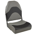Springfield Marine Springfield Premium Wave Folding Seat - Grey w/Meteor Stripe — marine seating