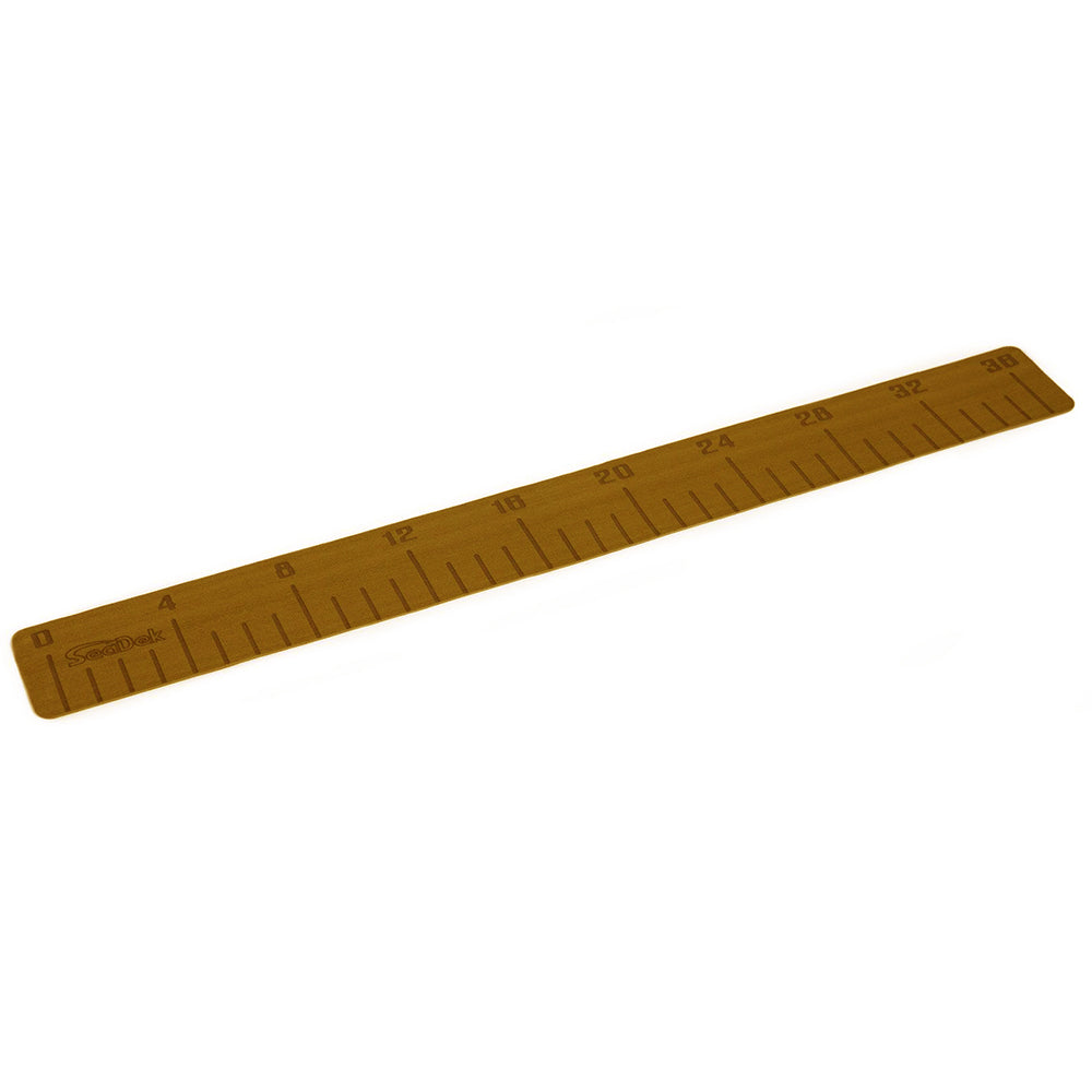 SeaDek 36" Fish Ruler - Mocha Brushed w/SeaDek Logo — marine deck / galley