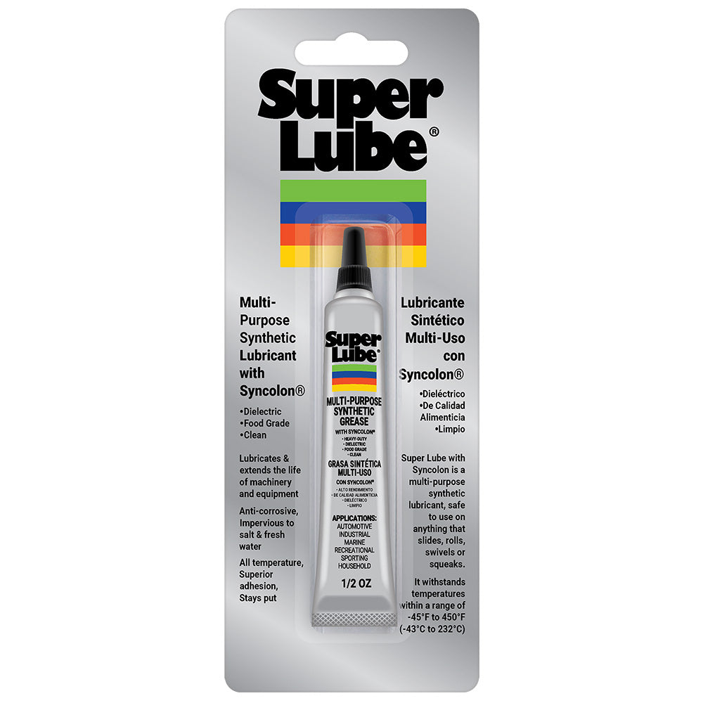 Super Lube Multi-Purpose Synthetic Grease w/Syncolon® - .5oz Tube — marine cleaning