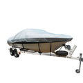 Carver by Covercraft Carver Flex-Fit™ PRO Polyester Size 4 Boat Cover f/V-Hull & Tri-Hull Boats I/O or O/B - Grey — marine winter covers