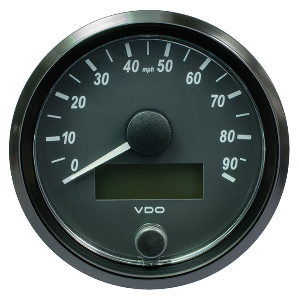 VDO SingleViu 80mm (3-1/8") Speedometer - 90MPH — marine gauges
