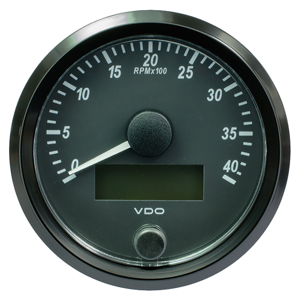 VDO SingleViu 80mm (3-1/8") Tachometer - 4,000 RPM — marine gauges