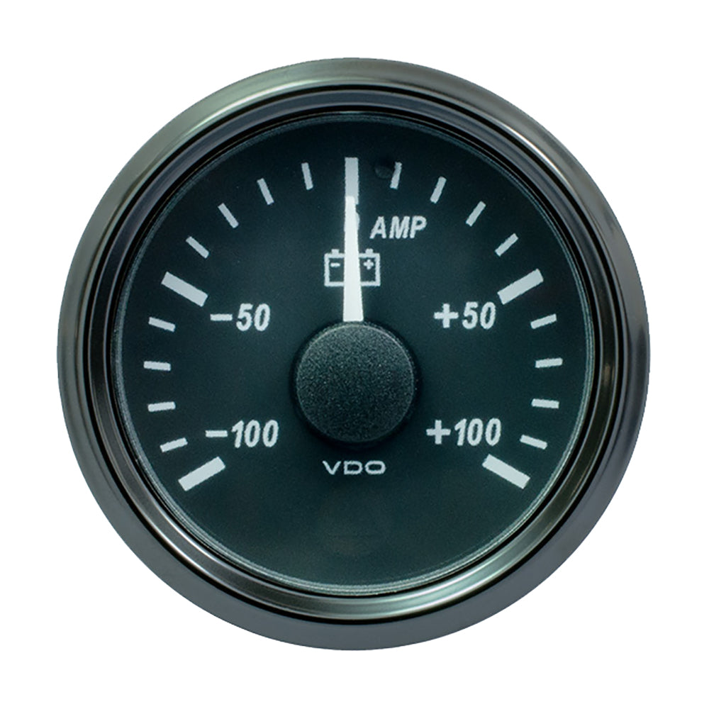 VDO SingleViu 52mm (2-1/16") Ammeter - 100 AMP — marine gauges
