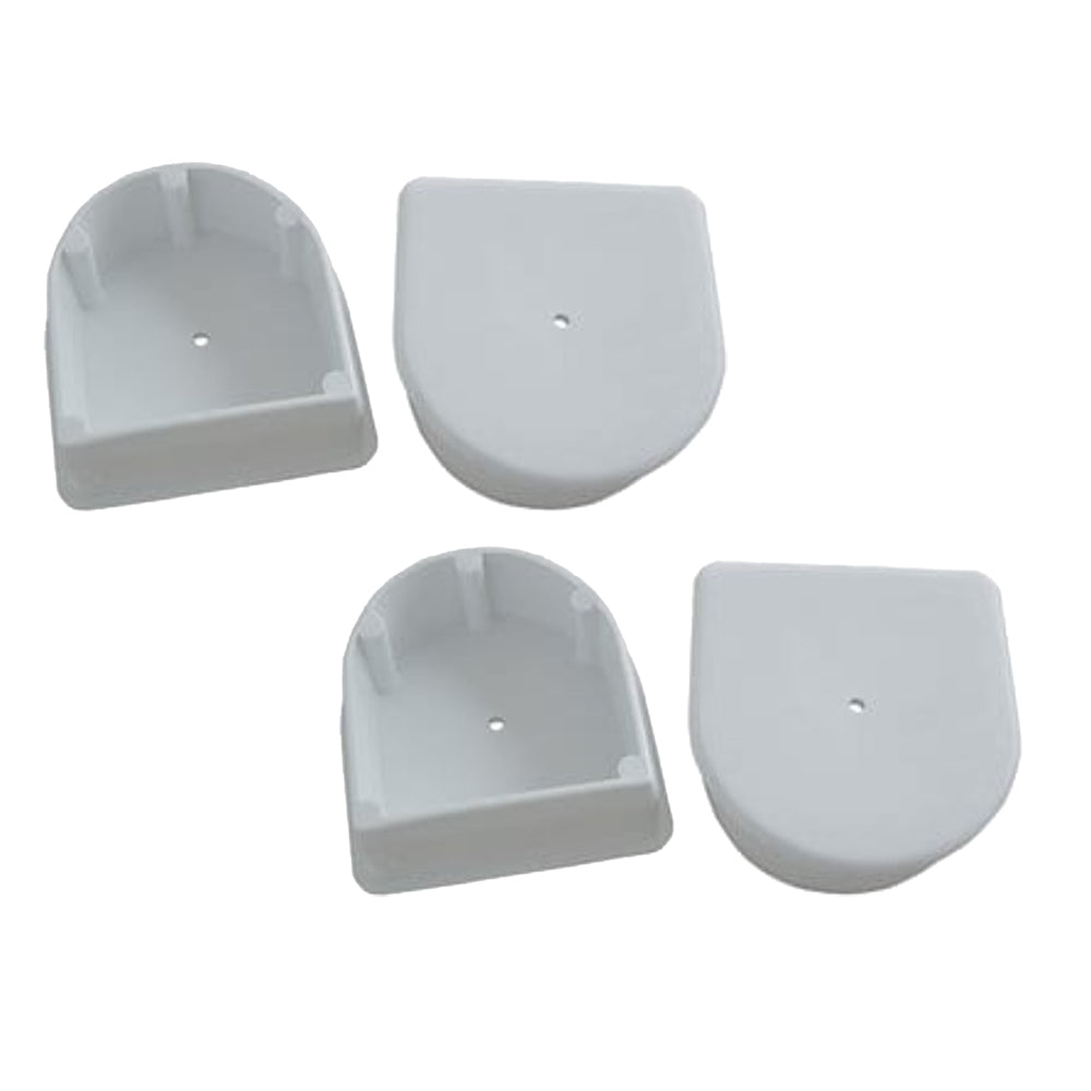 Dock Edge Small End Plug - White *4-Pack — marine docking accessories