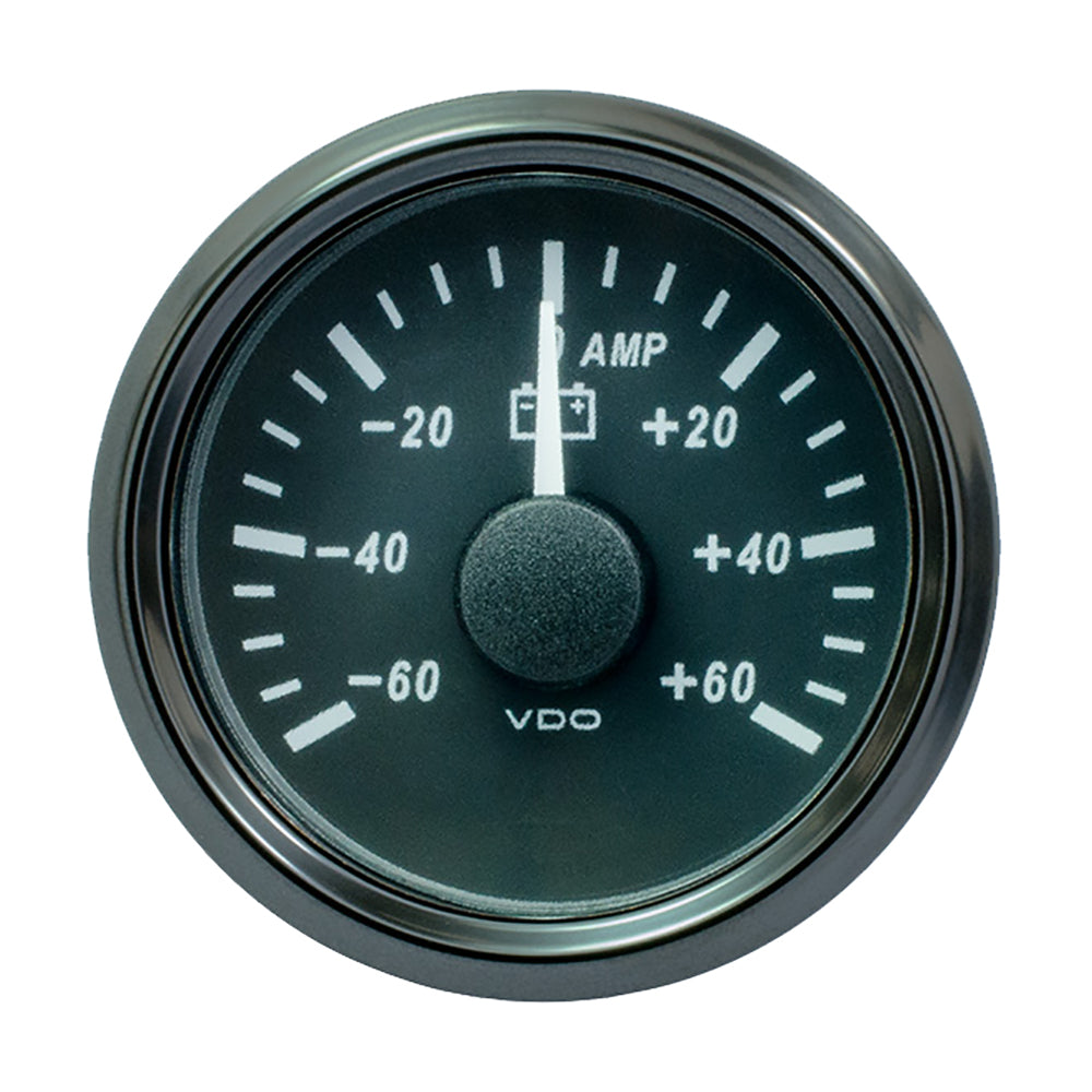 VDO SingleViu 52mm (2-1/16") Ammeter - 60 AMP — marine gauges