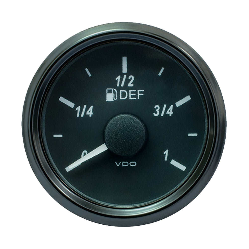 VDO SingleViu 52mm (2-1/16") DEF Level Gauge - 3-180 Ohm — marine gauges