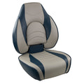 Springfield Marine Springfield Fish Pro High Back Folding Seat - Blue/Grey — marine seating