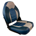 Springfield Marine Springfield Skipper Premium HB Folding Seat - Blue/Grey — marine seating