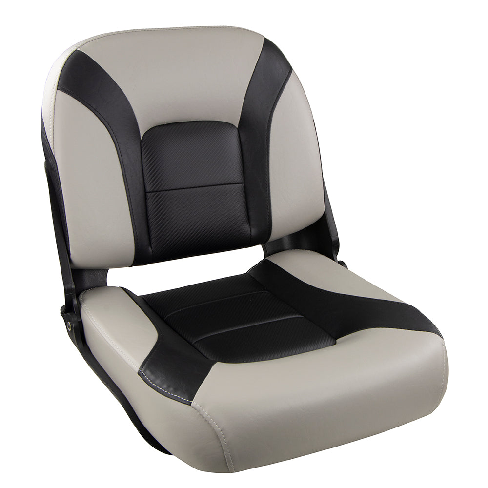 Springfield Marine Springfield Skipper Premium LB Folding Seat - Grey/Black — marine seating
