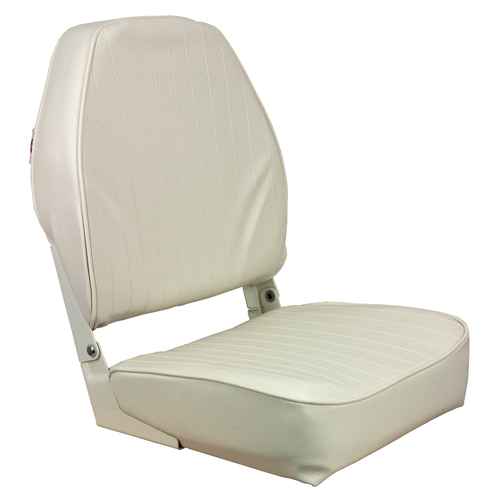 Springfield Marine Springfield High Back Folding Seat - White — marine seating
