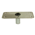 Springfield Marine Springfield KingPin™ 4" x 8" - Stainless Steel - Rectangular Base (Standard) — marine seating