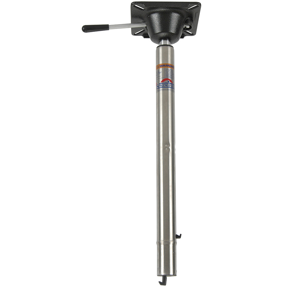 Springfield Marine Springfield Spring-Lock™ Power-Rise Adjustable Stand-Up Post - Stainless Steel — marine pedestals