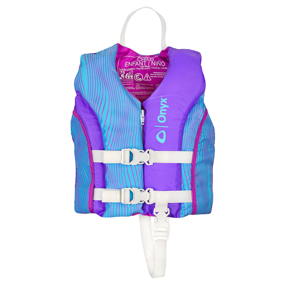 Onyx Outdoor Onyx Shoal All Adventure Child Paddle & Water Sports Life Jacket - Purple — marine personal flotation devices