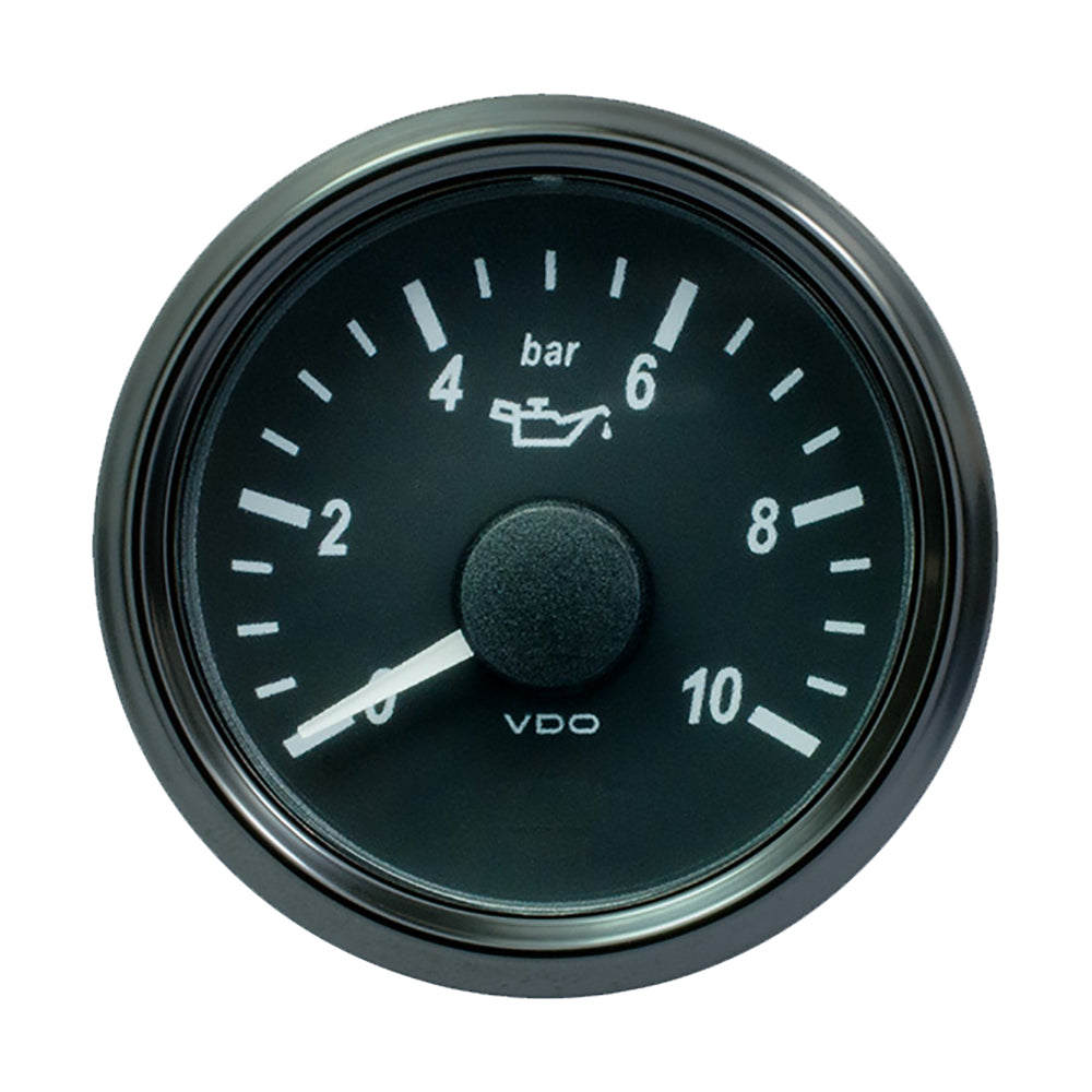 VDO SingleViu 52mm (2-1/16") Oil Pressure Gauge - 10 Bar - 0-4.5V — marine gauges
