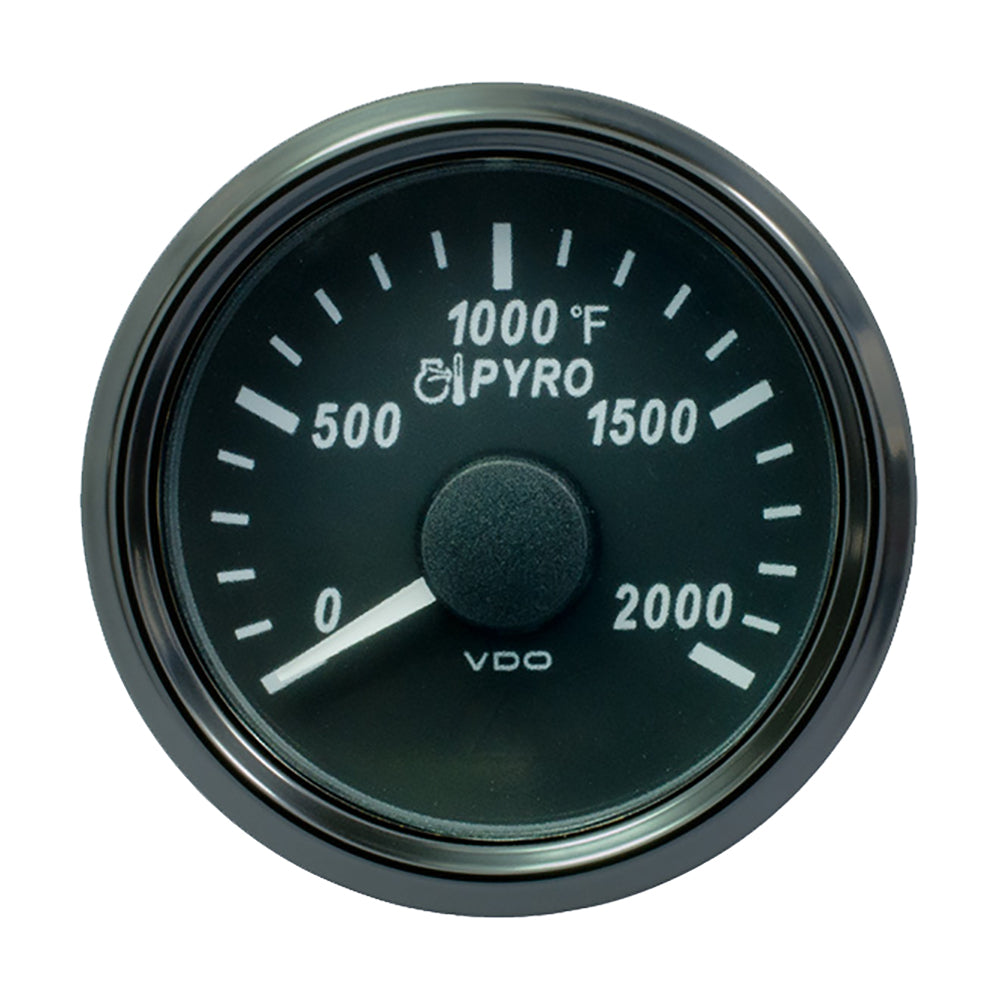VDO SingleViu 52mm (2-1/16") Exhaust Gas Temp. Gauge - 2000°F — marine gauges