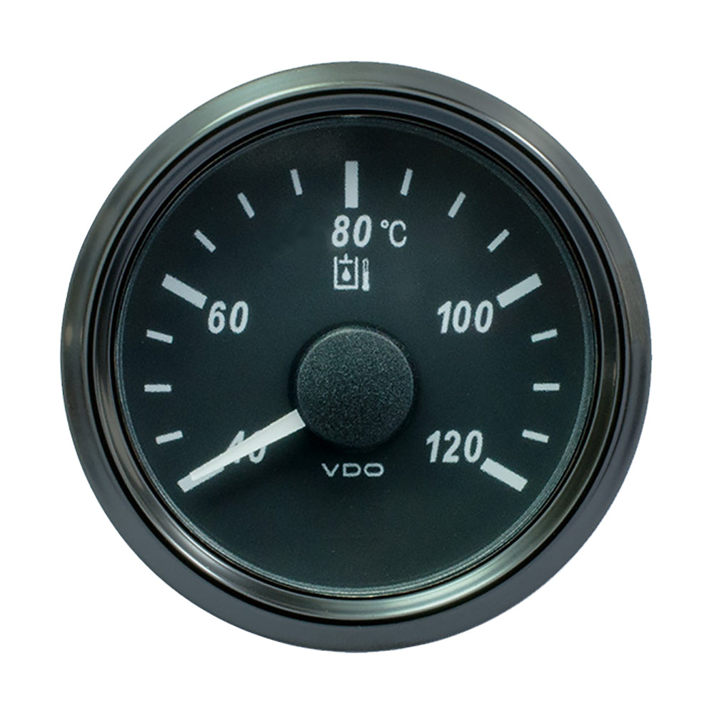 VDO SingleViu 52mm (2-1/16") Hydraulic Oil Temp. Gauge - 120°C - 291-22 Ohm — marine gauges