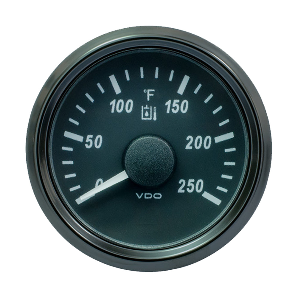 VDO SingleViu 52mm (2-1/16") Hydraulic Oil Temp. Gauge - 250°F - 291-22 Ohm — marine gauges