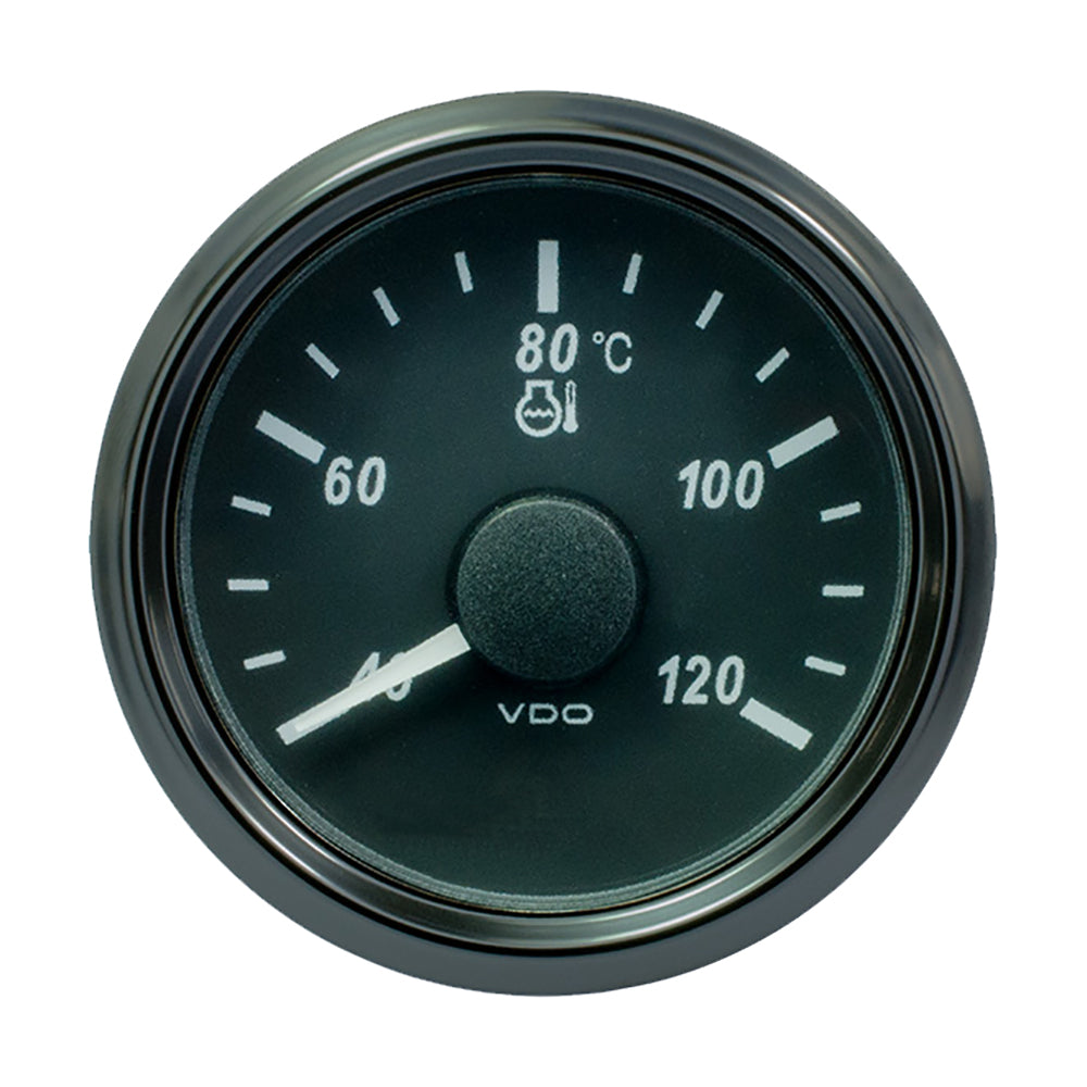 VDO SingleViu 52mm (2-1/16") Water Temp. Gauge - Euro - 120° C - 291-22 ohm — marine gauges