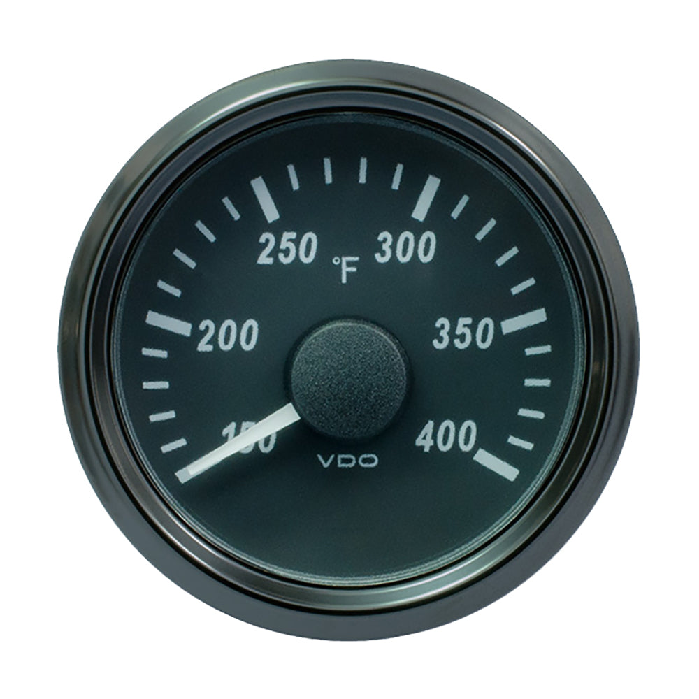 VDO SingleViu 52mm (2-1/16") Cylinder Temp. Gauge - 400°F - 471-14 Ohm — marine gauges