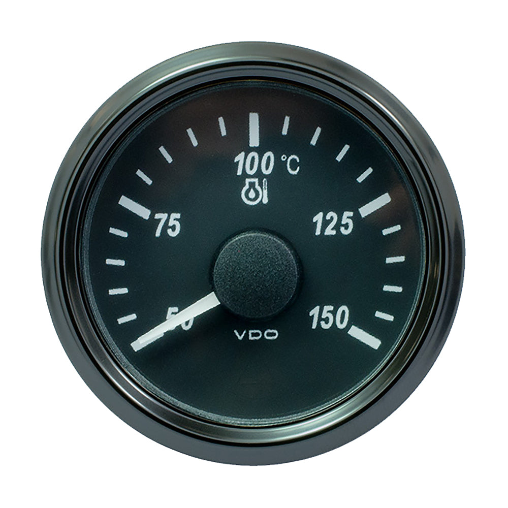 VDO SingleViu 52mm (2-1/16") Oil Temp. Gauge - Euro - 150° C - 322-18 Ohm — marine gauges