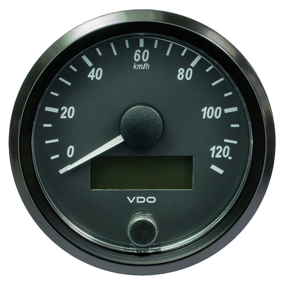 VDO SingleViu 80mm (3-1/8") Speedometer - 120 KM/H — marine gauges