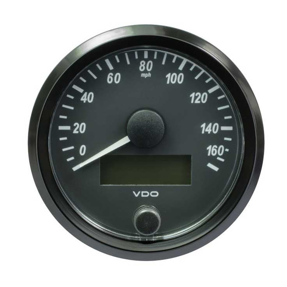 VDO SingleViu 80mm (3-1/8") Speedometer - 160MPH — marine gauges