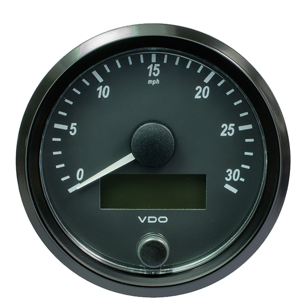 VDO SingleViu 80mm (3-1/8") Speedometer - 30 MPH — marine gauges
