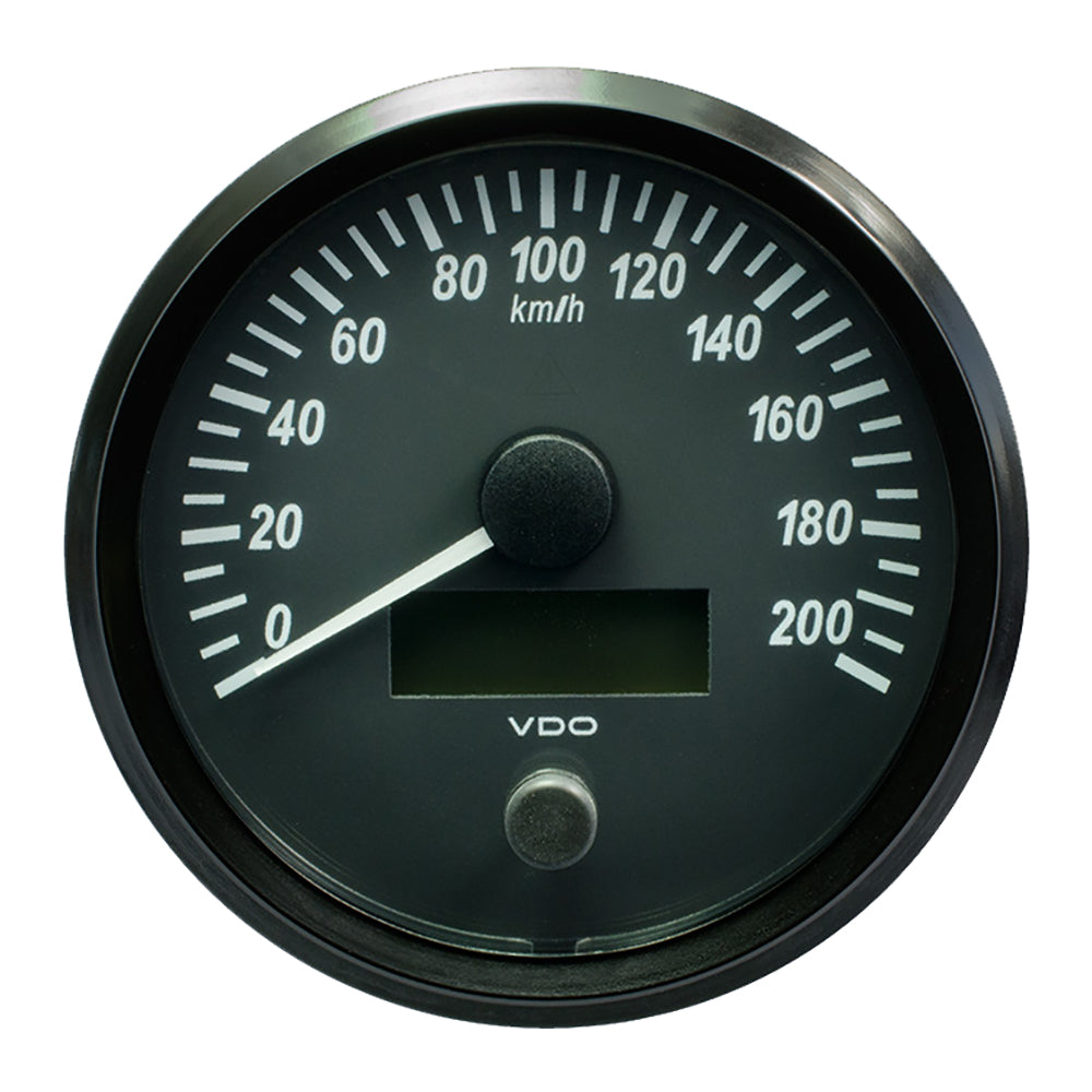 VDO SingleViu 100mm (4") Speedometer - 200 KM/H — marine gauges